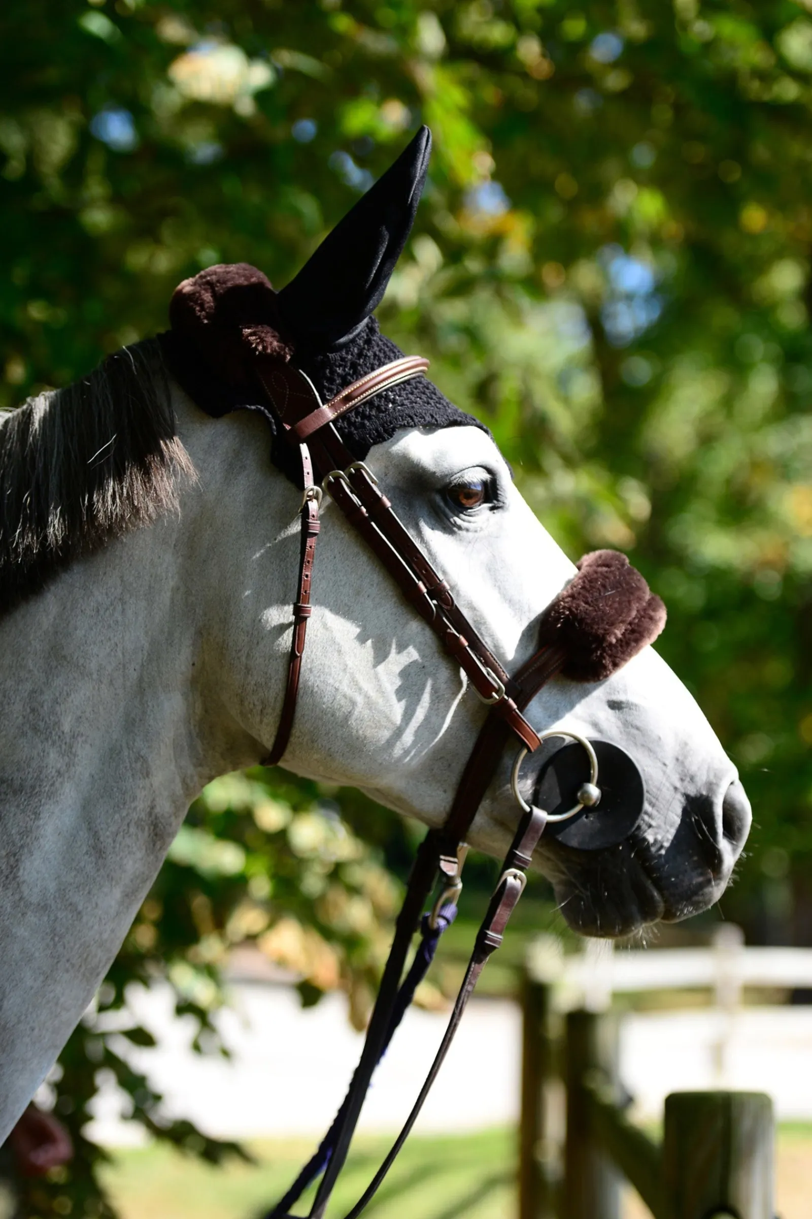 Kentucky Horsewear Lammfell Überzug für den Nasenriemen* Trensen-Zubehör