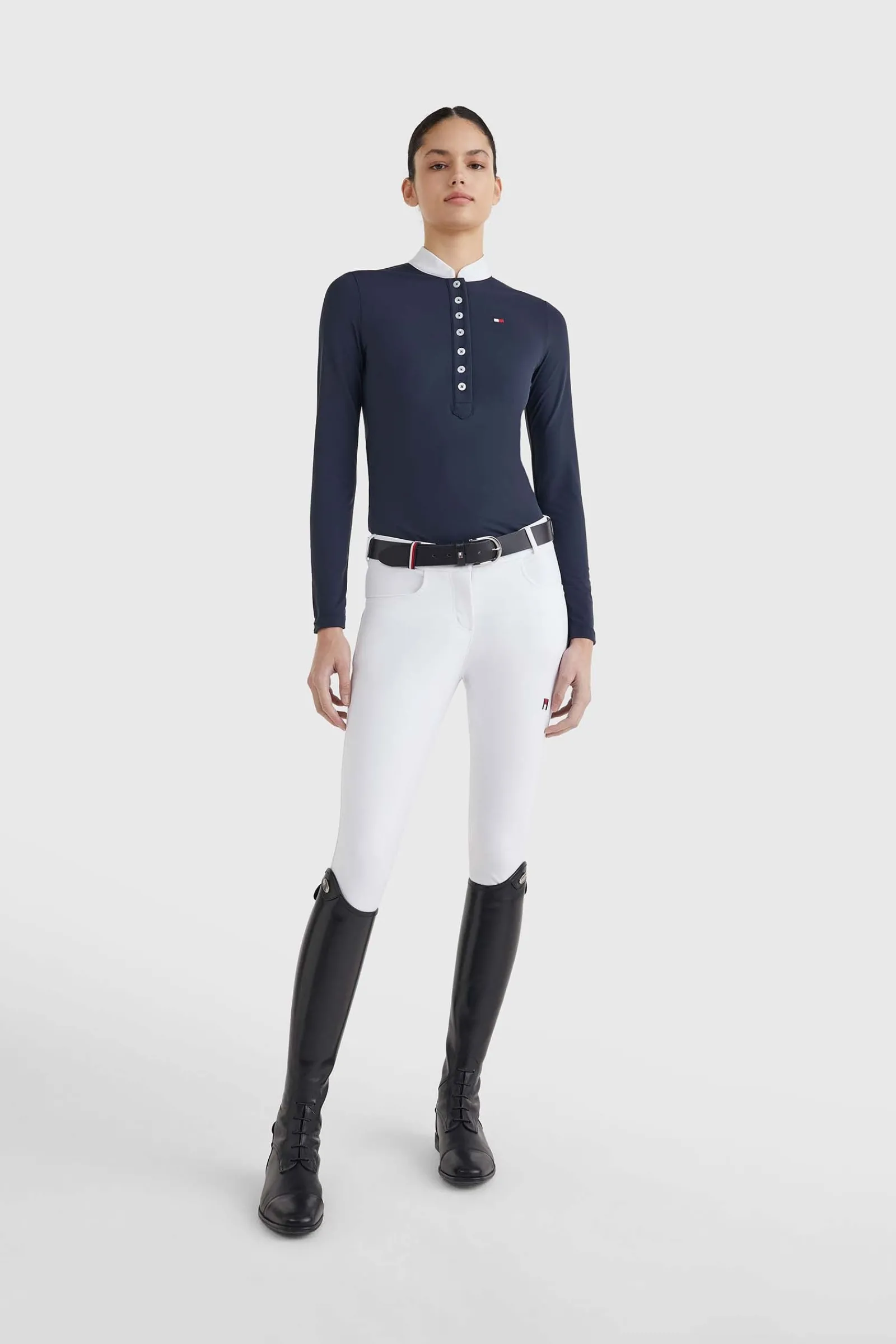Tommy Hilfiger Equestrian Langarm-Turniershirt*Damen Shirts & Polos Für Damen