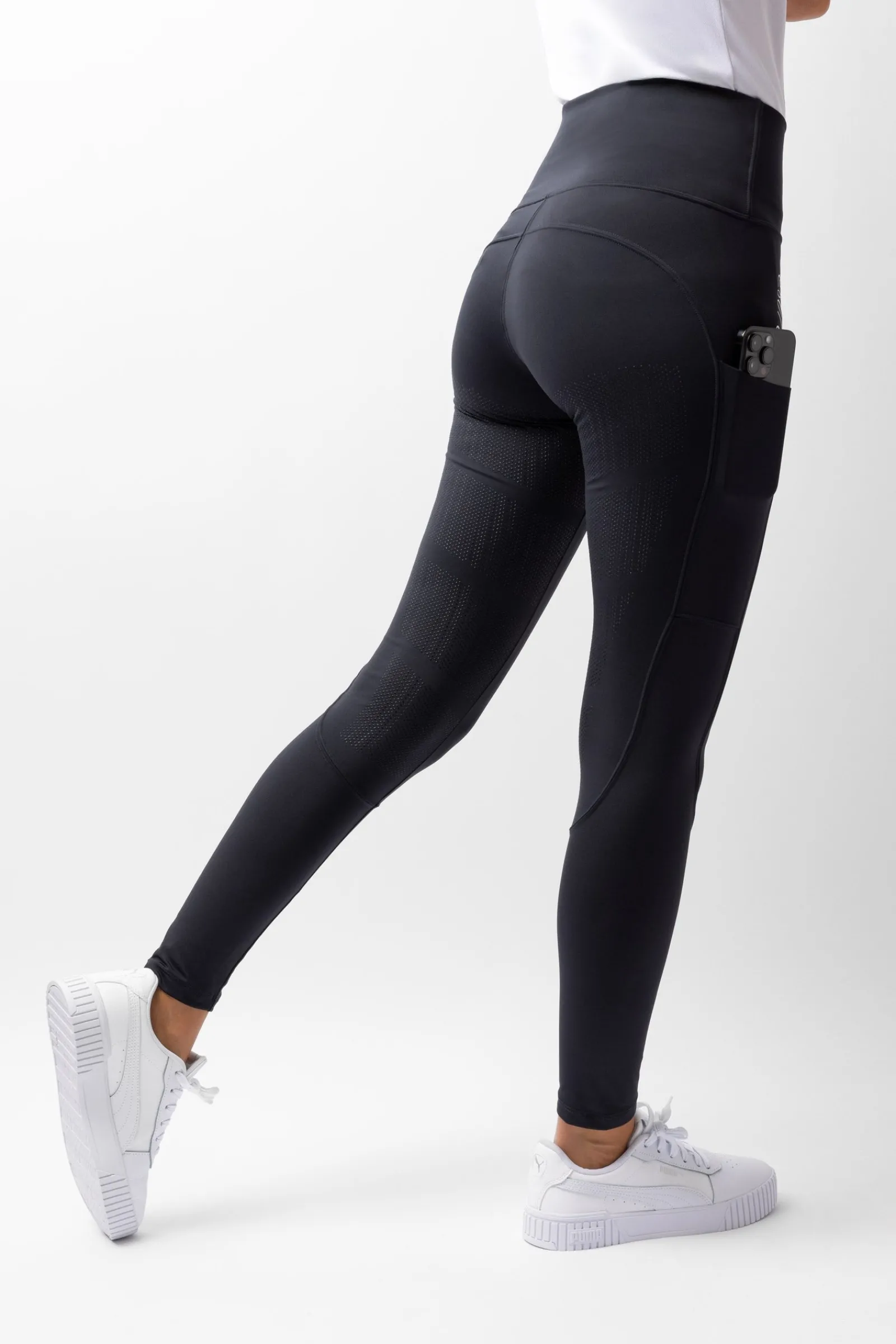 B Vertigo Lara Damen Reitleggings mit Vollbesatz mit hohem Bund*Damen Reitleggings Für Damen