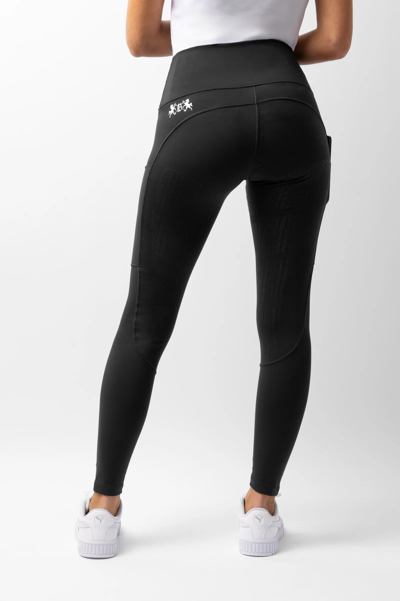 B Vertigo Lara Damen Reitleggings mit Vollbesatz mit hohem Bund*Damen Reitleggings Für Damen