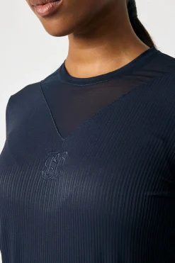 PS of Sweden Leandra L/S Gestreiftes Mesh-Shirt*Damen Shirts & Polos Für Damen