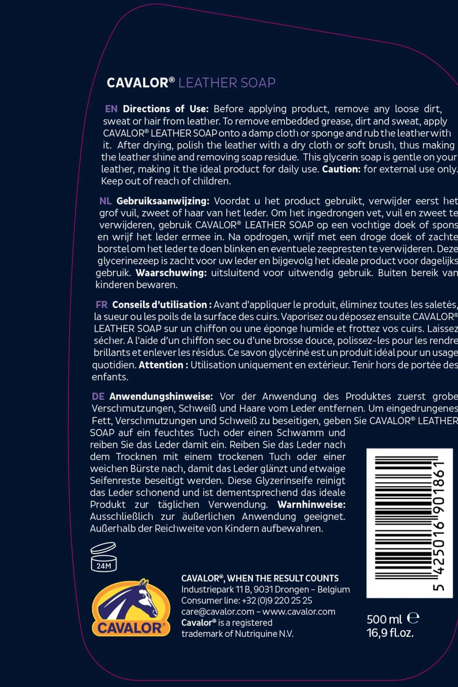 Cavalor Leather Soap 500 ml* Ausrüstungspflege
