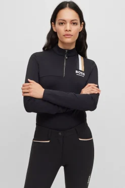 Boss Lia Signature Stripe Damen Trainingsshirt*Damen Shirts & Polos Für Damen