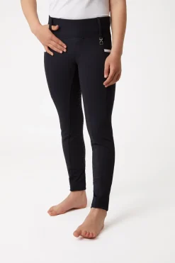 Horze Lucinda Kinder Reitleggings mit Silikonvollbesatz und hohem Bund*Kinder Reitleggings Für Kinder