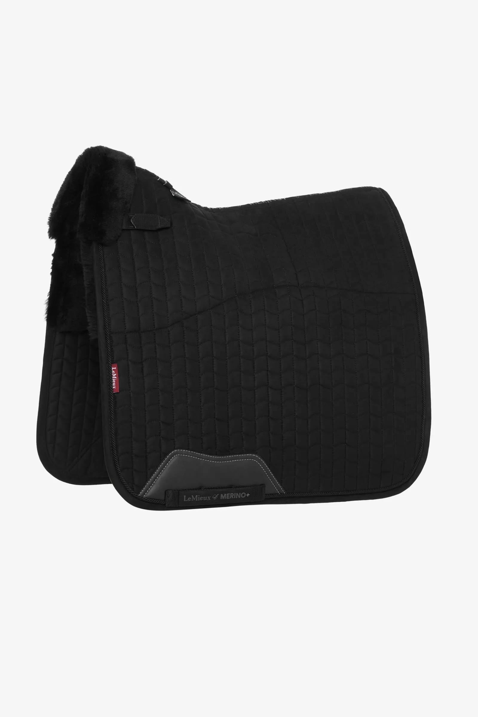 LeMieux Merino+ Dressurschabracke mit Wildleder-Effekt, halb gefüttert* Dressurschabracken