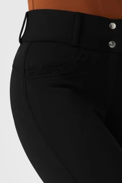 Horze Mia Damen Winterreithose mit Vollbesatz und Silikon Grip*Damen Thermoreithosen Und -Reitleggins Für Damen