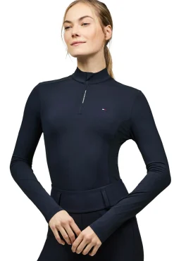 Tommy Hilfiger Equestrian Milo Women´s 1/4 zip Baselayer*Damen Shirts & Polos Für Damen