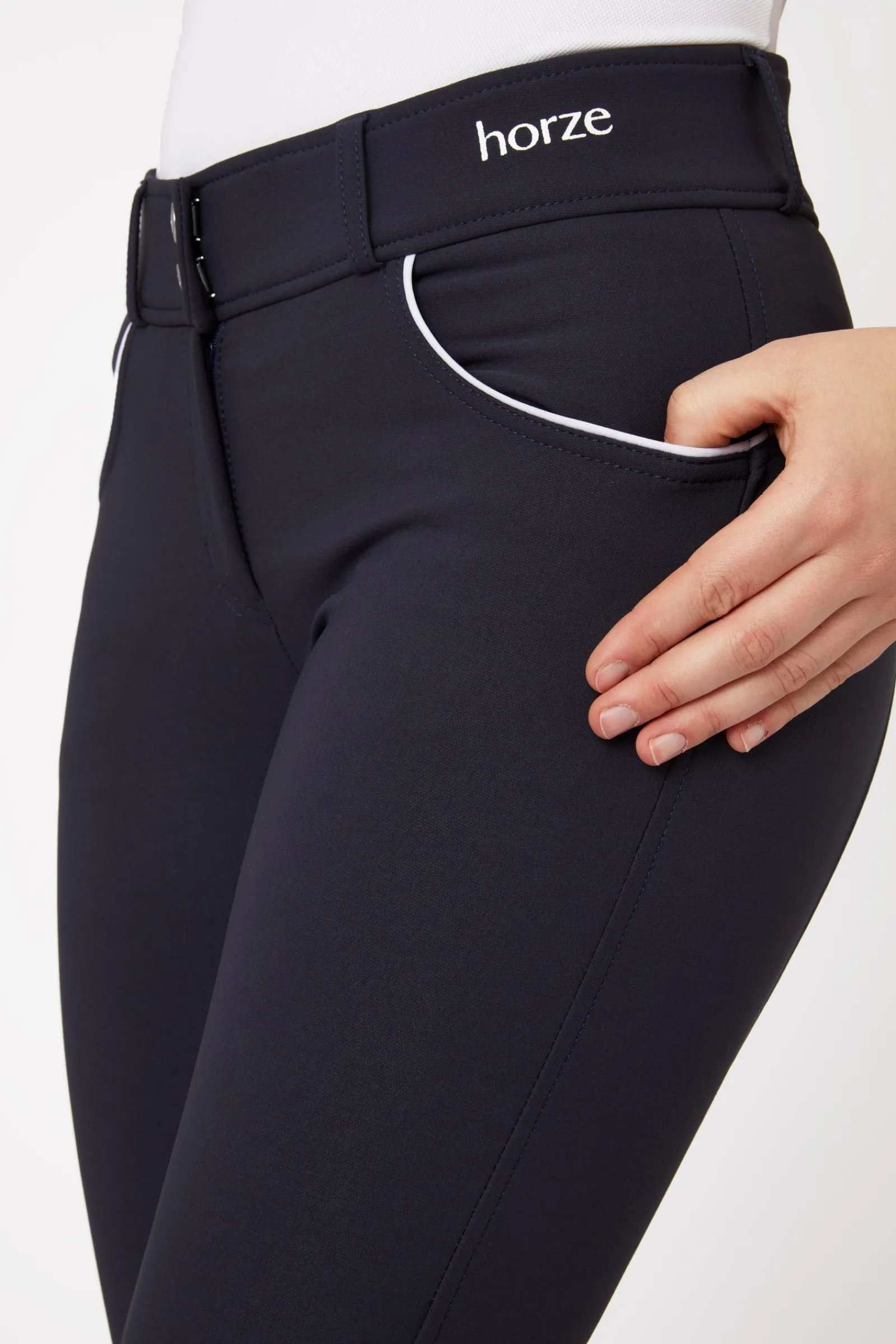 Horze Nordic Performance Damen-Vollbesatzreithose mit Silikongrip, UPF 50+*Damen Reithose Für Damen Mit Vollbesatz