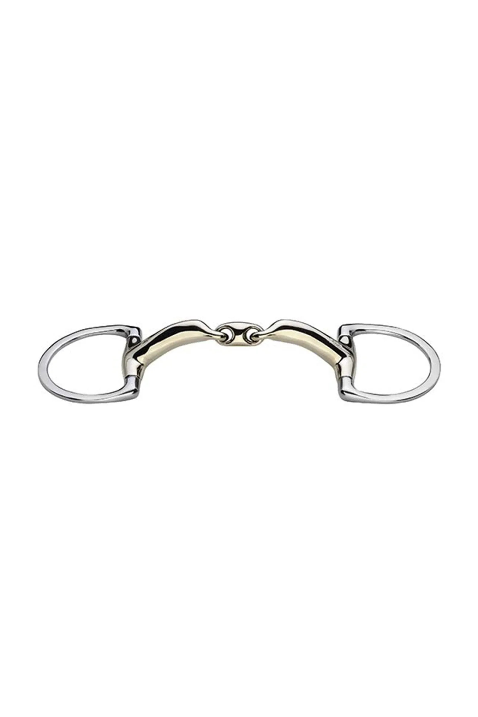 Sprenger Novocontact Olivenkopfgebiss mit D-Ringen, doppelt gebrochen, Sensogan, 16 mm* Olivenkopf-Gebisse