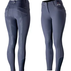 B Vertigo Olivia Damen-Vollbesatzreithose mit Silikongrip, UPF 50+*Damen Reithose Für Damen Mit Vollbesatz