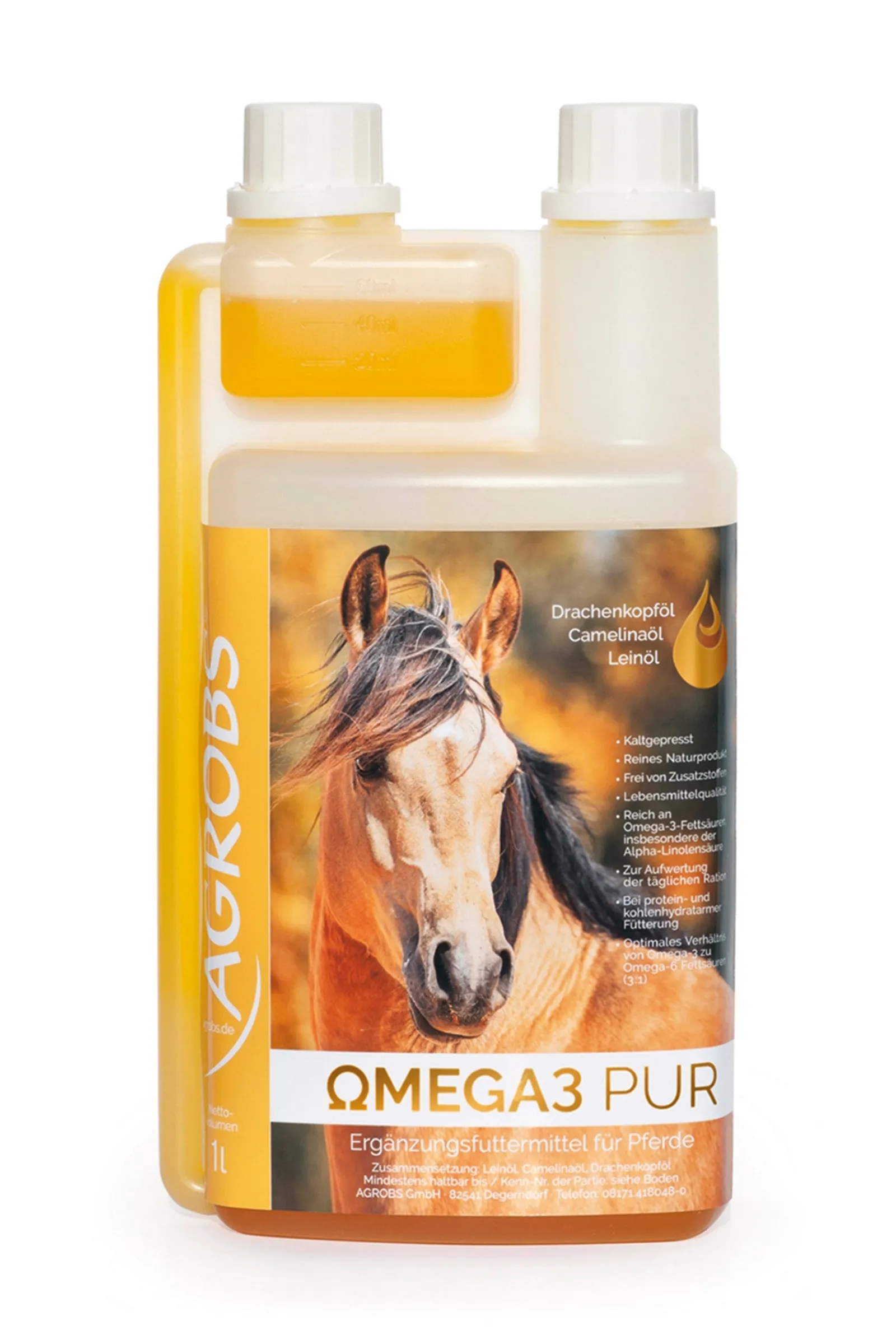 Agrobs Omega3 Pur 1l* Ergänzungsfuttermittel Für Pferde