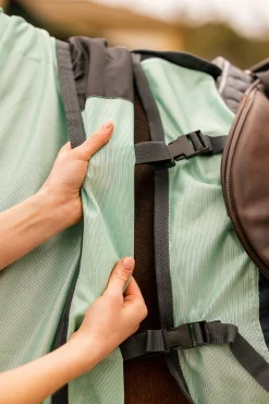 Horze Paso Fino Fliegenausreitdecke mit abnehmbarem Halsteil und UV Schutz* Fliegendecken