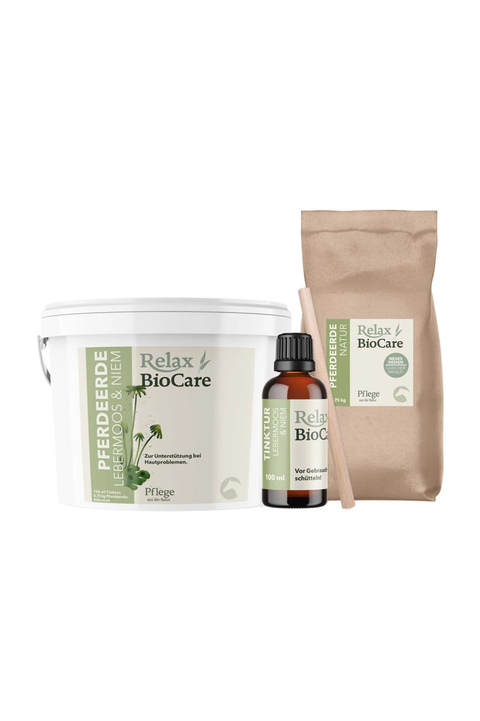 Relax BioCare Pferdeerde Lebermoos & Niem, 750g/100ml* Stallapotheke|Sonstige Therapie- & Massageartikel