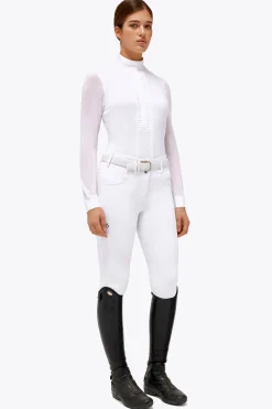 Cavalleria Toscana plissiertes Langarm Damen Turniershirt*Damen Shirts & Polos Für Damen