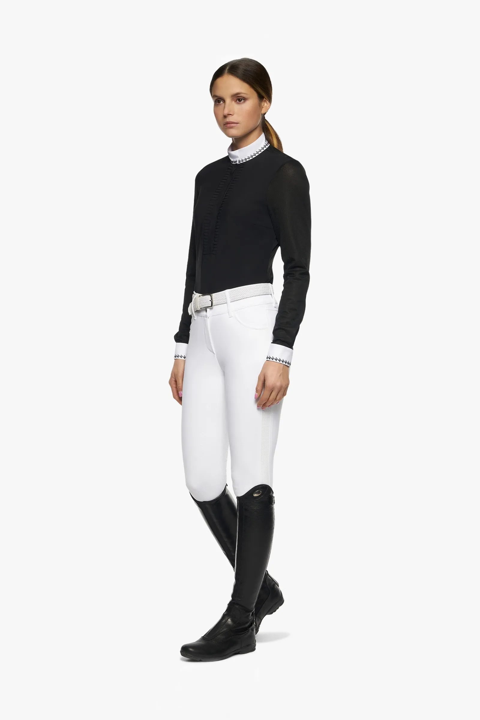 Cavalleria Toscana plissiertes Langarm Damen Turniershirt*Damen Shirts & Polos Für Damen