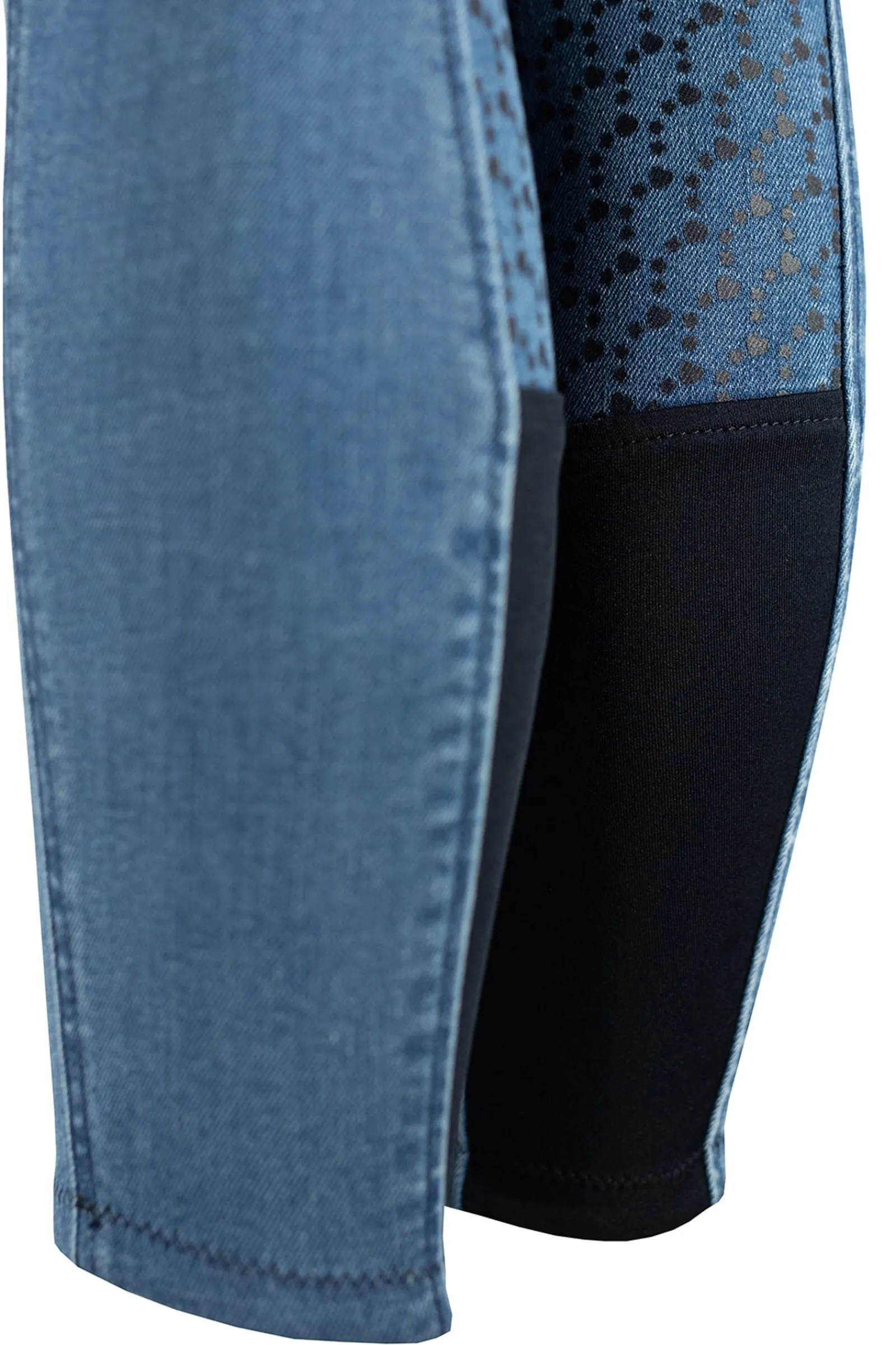 Horze Poppy Reithose mit Vollbesatz für Kinder in Jeansoptik und Silikon-Grip*Kinder Reithosen Für Kinder