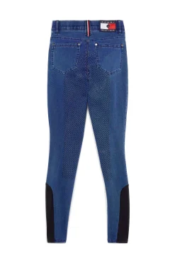 Tommy Hilfiger Equestrian Queens Denim Vollbesatz Reithose*Damen Reithose Für Damen Mit Vollbesatz