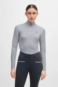 Boss Rachel Trainingsshirt Houndstooth*Damen Shirts & Polos Für Damen