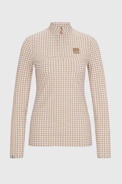 Boss Rachel Trainingsshirt Houndstooth*Damen Shirts & Polos Für Damen