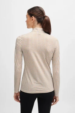 Boss Rachel Trainingsshirt Houndstooth*Damen Shirts & Polos Für Damen