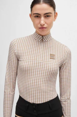 Boss Rachel Trainingsshirt Houndstooth*Damen Shirts & Polos Für Damen