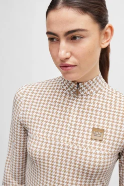 Boss Rachel Trainingsshirt Houndstooth*Damen Shirts & Polos Für Damen