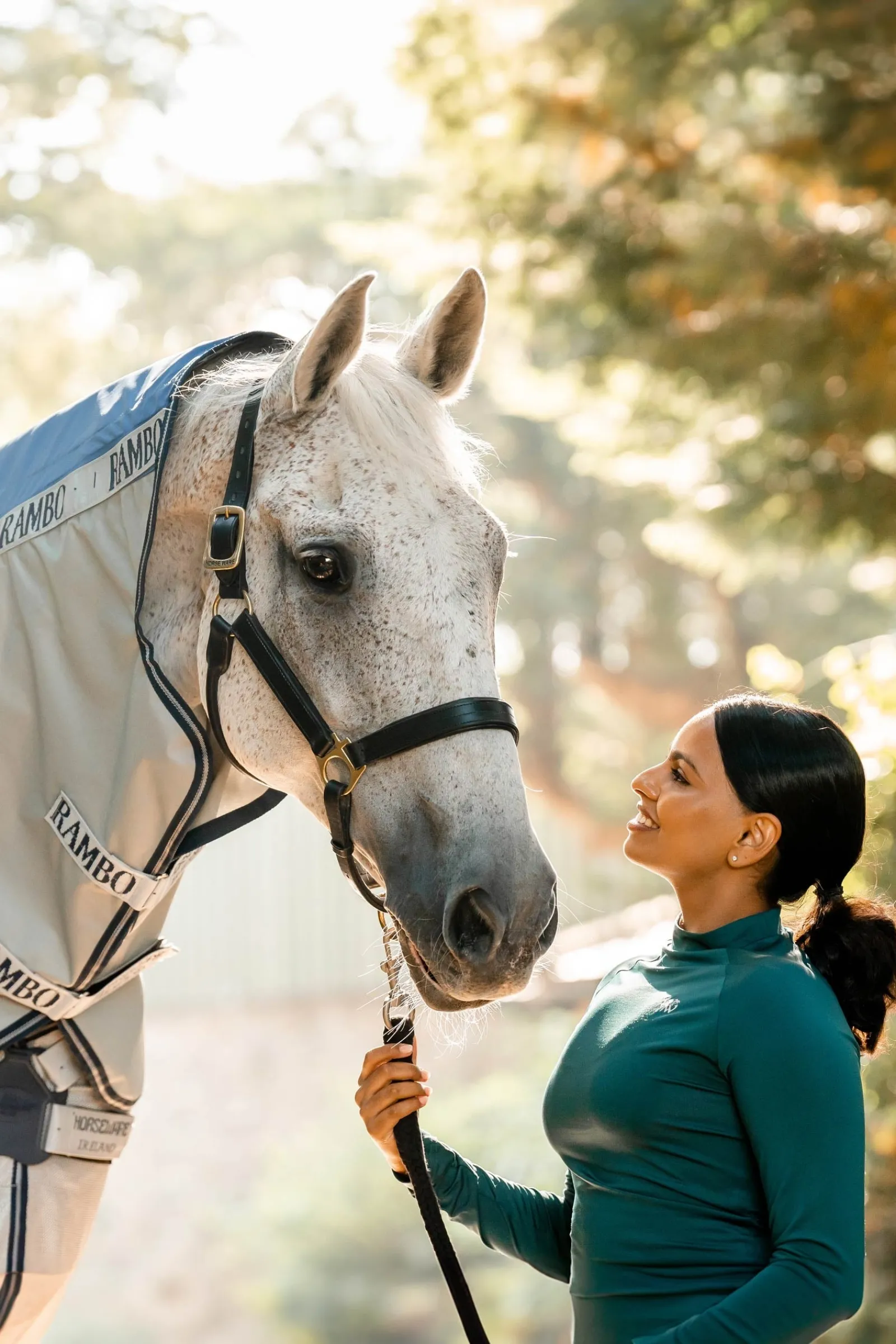 Horseware Rambo Autumn Series Weidedecke mit Unterdecke (0 g / 100 g)* Leichte Weidedecken