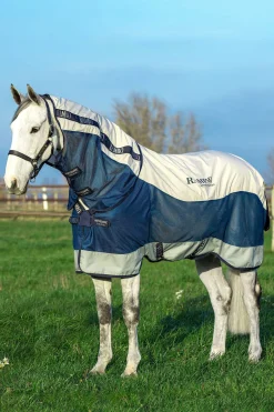 Horseware Rambo Summer Series Weidedecke mit Liner und abnehmbarem Halsteil, 100g* Leichte Weidedecken