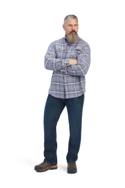 Ariat Rebar Flannel DuraStretch Herren Arbeitshemd*Herren Shirts & Polos Für Herren