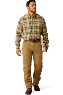 Ariat Rebar Flannel DuraStretch Herren Arbeitshemd*Herren Shirts & Polos Für Herren