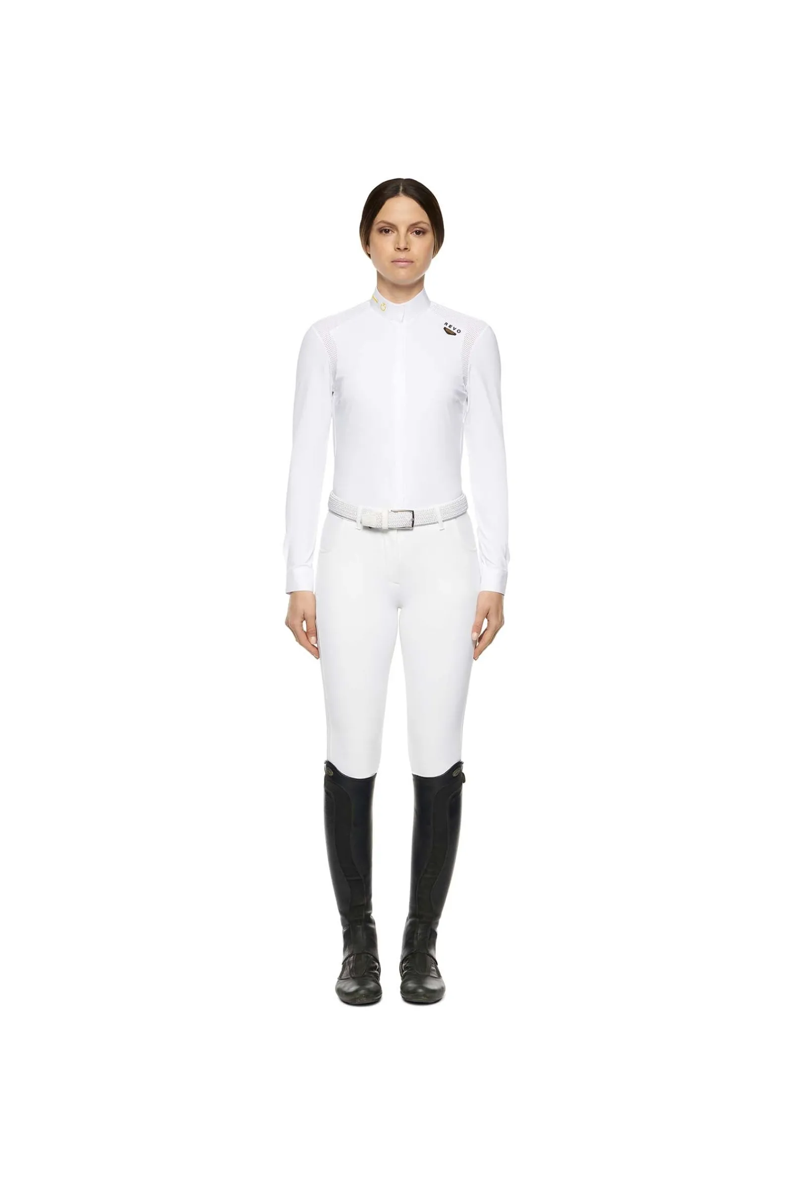 Cavalleria Toscana R-Evo Perforated Epaulet Damen Langarm Turniershirt*Damen Shirts & Polos Für Damen