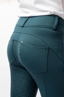 Horze Rhea Kinder Thermoreithose mit Vollbesatz und Gesäßtaschen*Kinder Reithosen Für Kinder|Thermoreithosen & -Reitleggins Für Kinder
