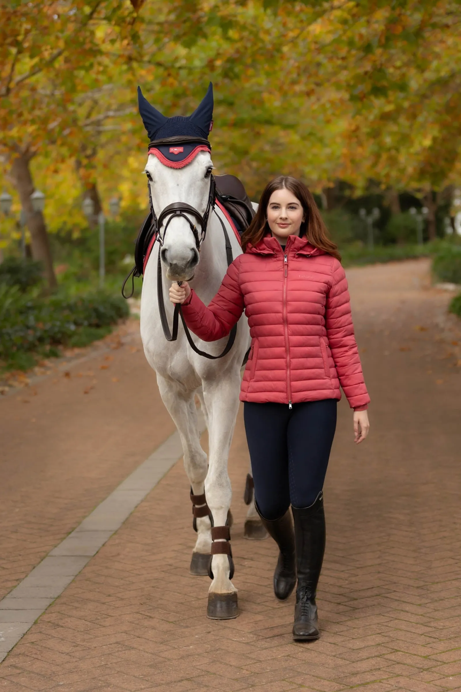 LeMieux Rose Damen-Steppjacke mit Kapuze*Damen Mäntel & Jacken Für Damen