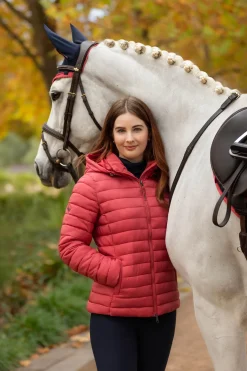 LeMieux Rose Damen-Steppjacke mit Kapuze*Damen Mäntel & Jacken Für Damen