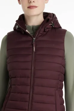 LeMieux Rose Damen-Steppweste mit Kapuze*Damen Mäntel & Jacken Für Damen