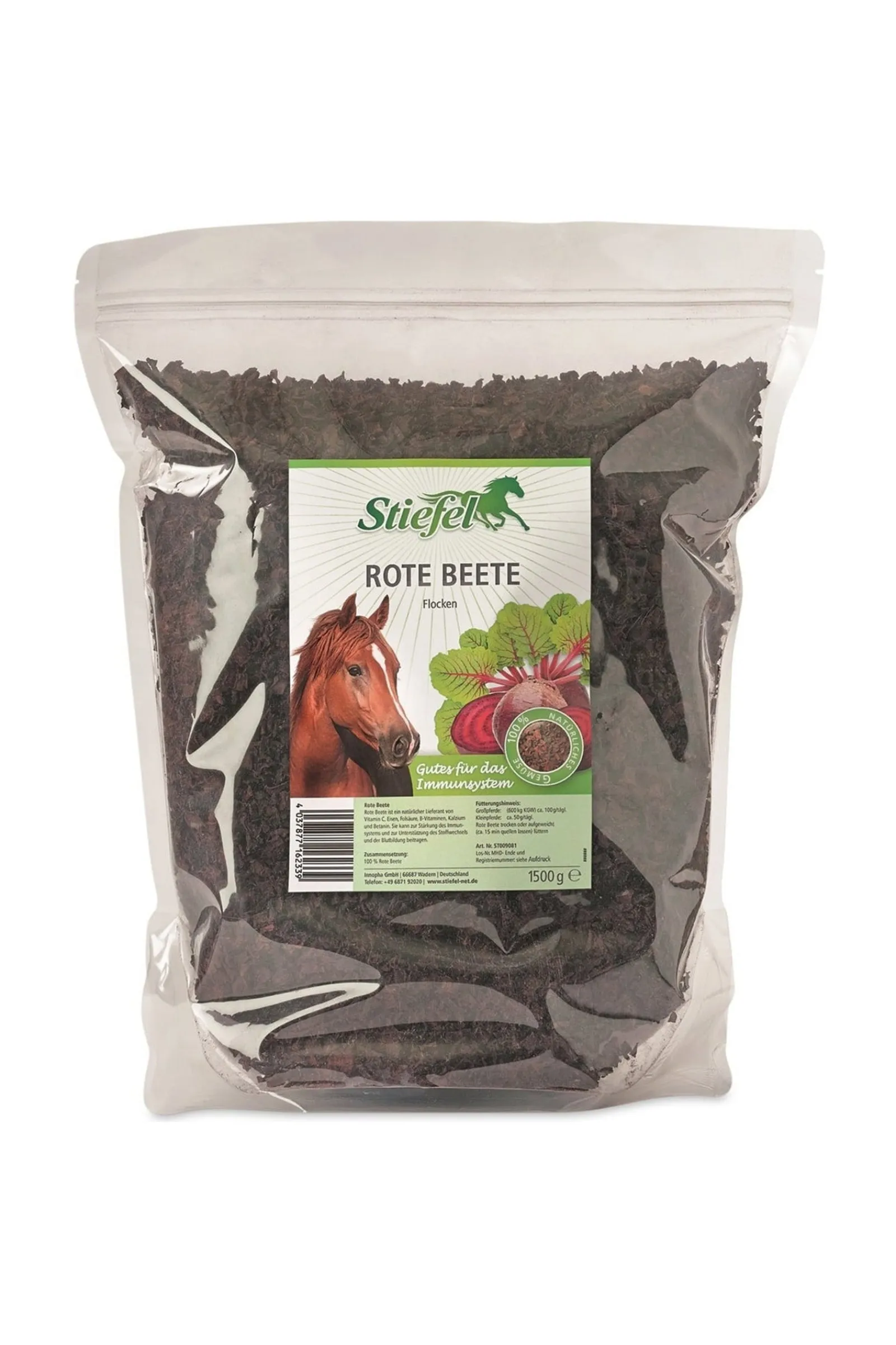 Stiefel Rote Beete Flocken, 3kg* Ergänzungsfuttermittel Für Pferde