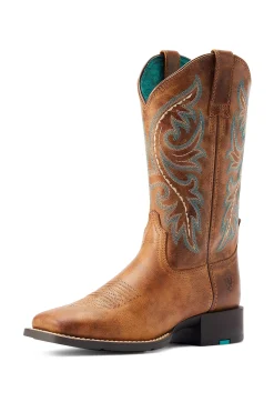 Ariat Round Up Damen-Westernstiefel mit Reißverschluss hinten* Country Stiefel