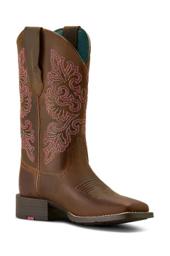 Ariat Round Up Wide Square Toe Damen Westernstiefel* Country Stiefel