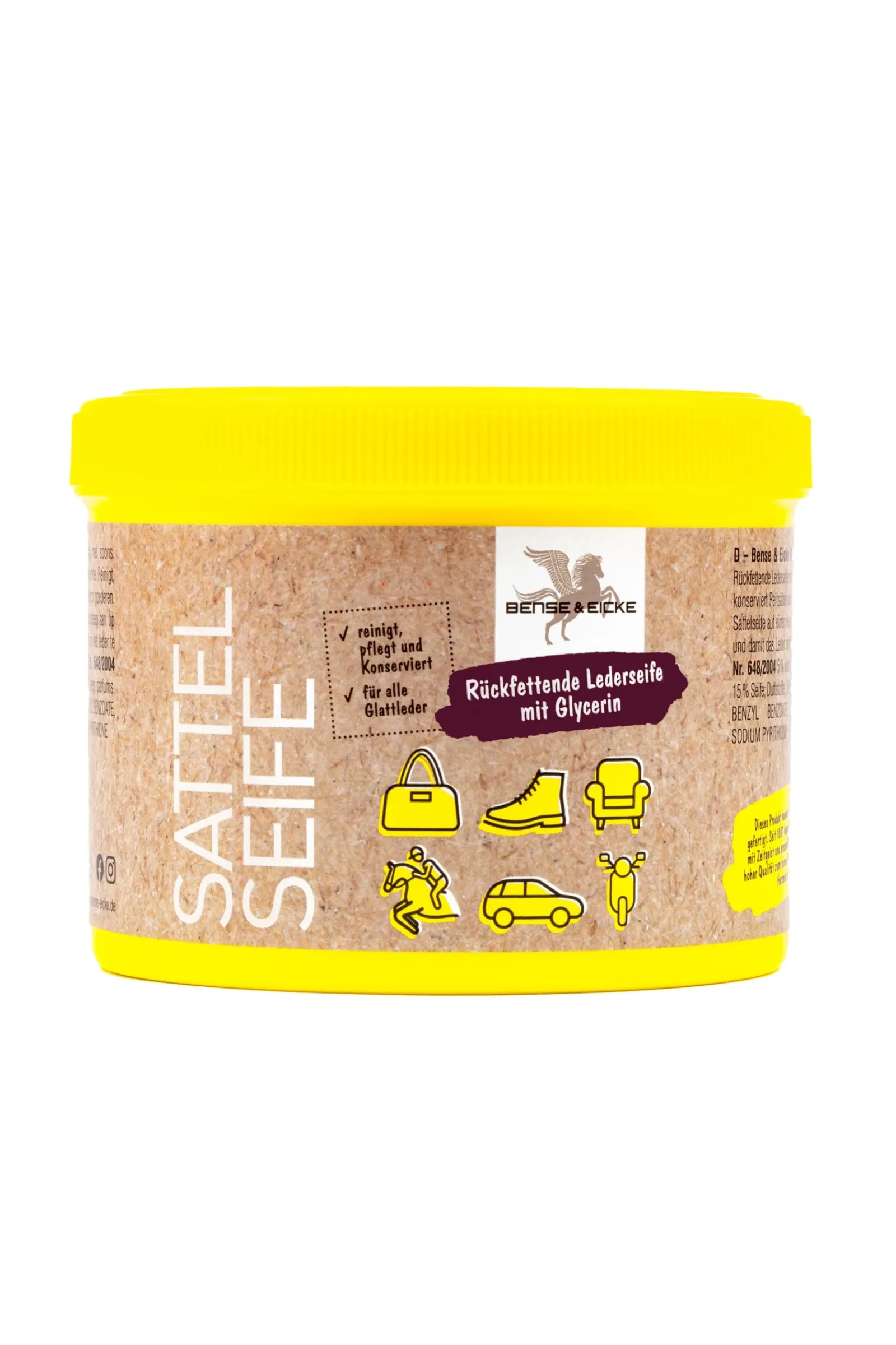 Bense & Eicke Sattelseife mit Schwamm, 500 ml* Ausrüstungspflege