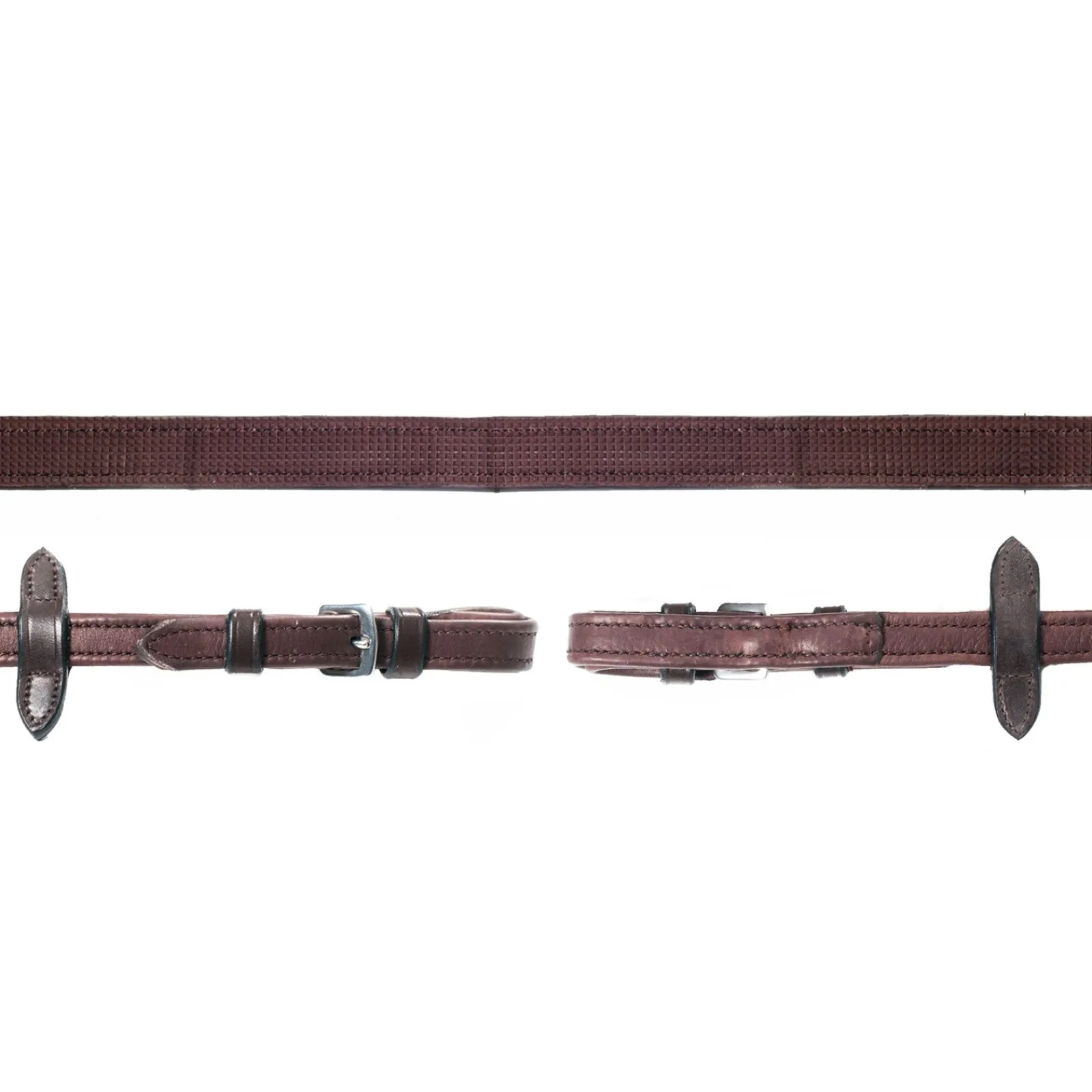 Schockemöhle Sports Schockmöhle Sports Durasoft Leder Grip Zügel, Nylon, gummiert* Zügel