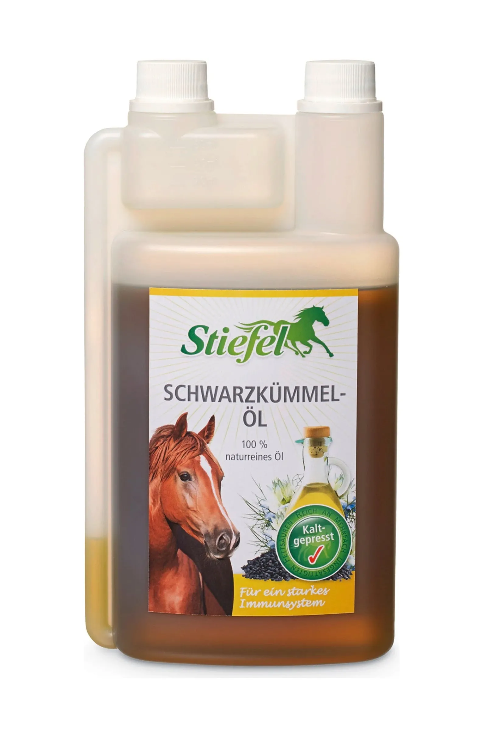 Stiefel Schwarzkümmelöl, 1l* Ergänzungsfuttermittel Für Pferde