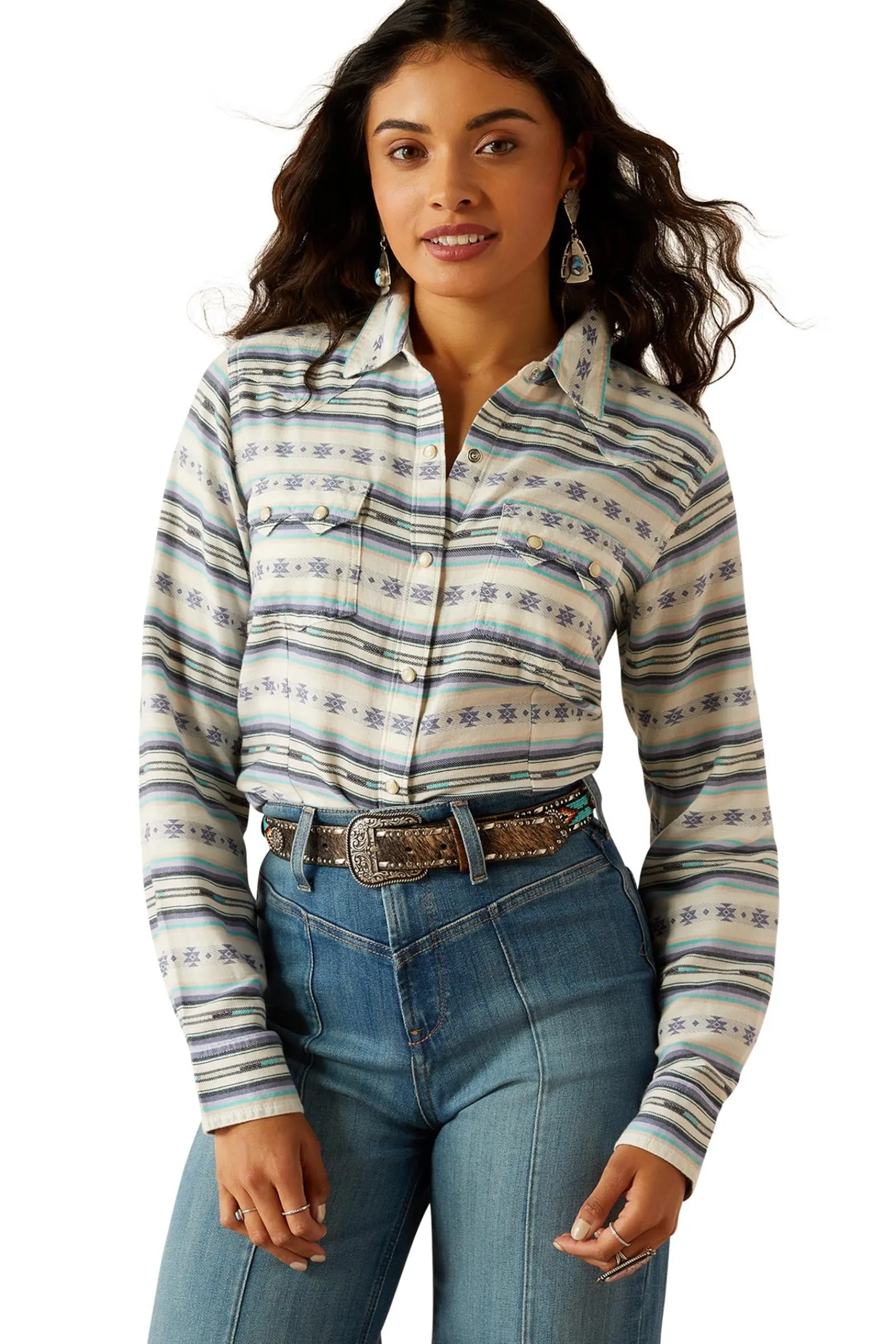 Ariat Seaside Serape Damen Shirt mit Druckknöpfen*Damen Shirts & Polos Für Damen