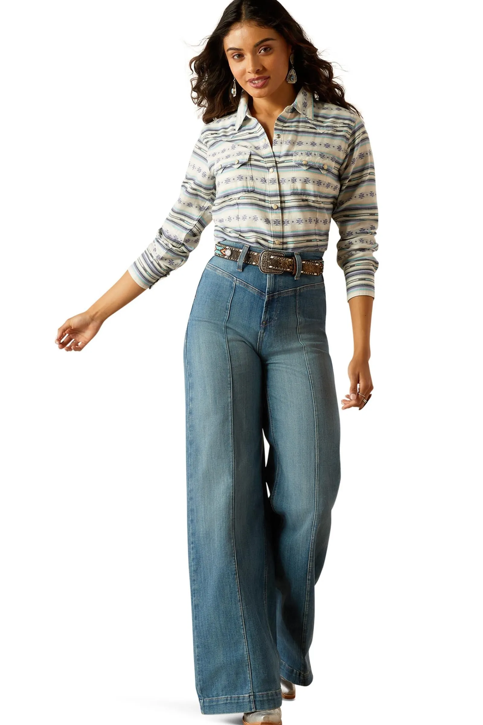 Ariat Seaside Serape Damen Shirt mit Druckknöpfen*Damen Shirts & Polos Für Damen