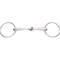 Korsteel Stainless Steel Solid Mouth Jointed 16mm Loose Ring Snaffle Bit* Wassertrensen-Gebisse
