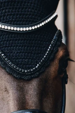 Kentucky Horsewear Stone & Pearl Soundless Fliegenhaube Lang* Ohrenhauben|Ohrenhauben