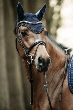 Kentucky Horsewear Stone & Pearl Soundless Fliegenhaube Lang* Ohrenhauben|Ohrenhauben