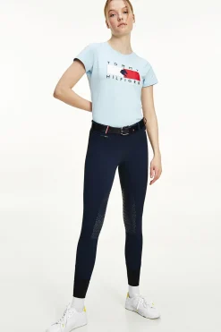 Tommy Hilfiger Equestrian Style Damen Reithose mit Kniebesatz mit Grip*Damen Reithose Für Damen Mit Kniebesatz