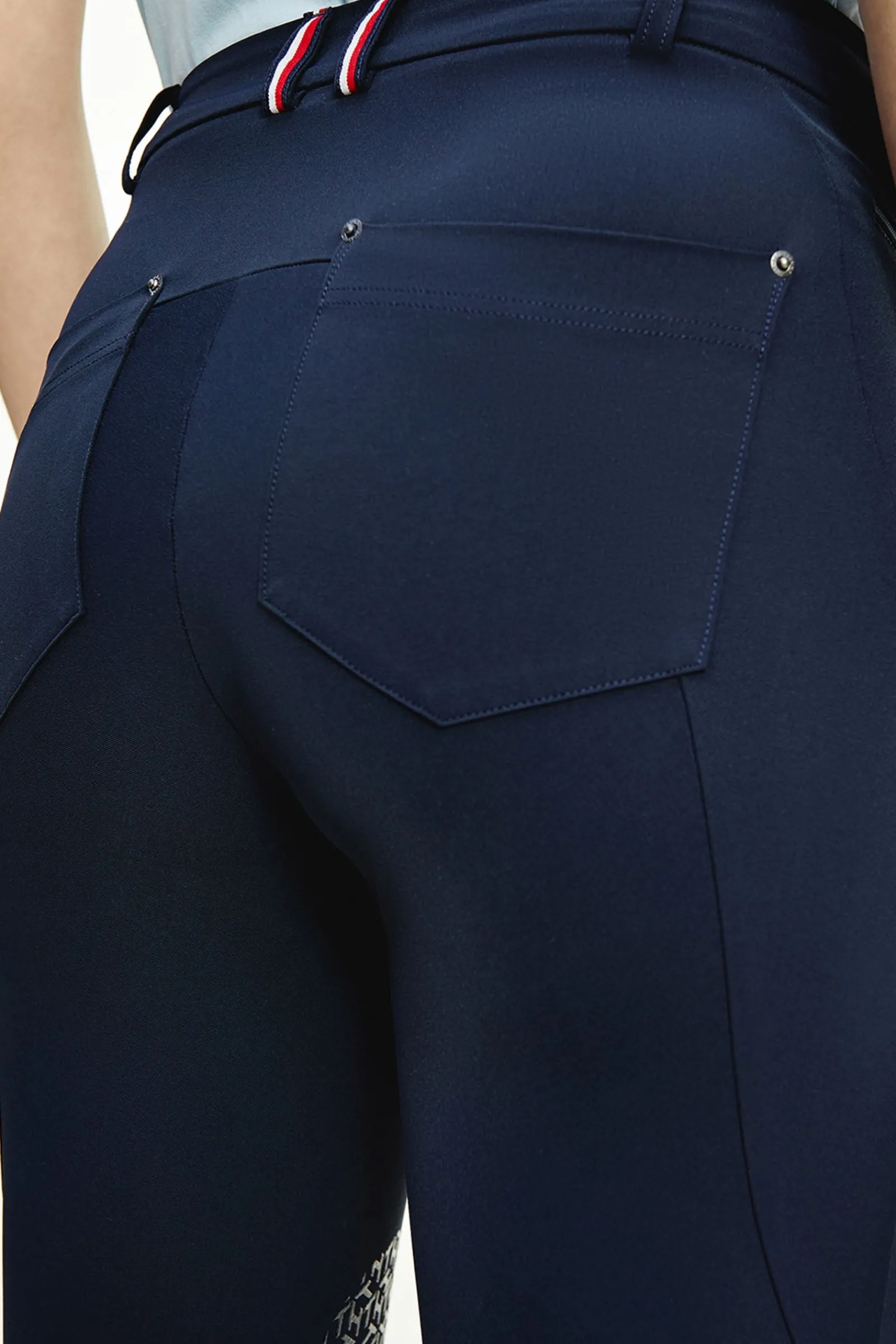 Tommy Hilfiger Equestrian Style Damen Reithose mit Kniebesatz mit Grip*Damen Reithose Für Damen Mit Kniebesatz