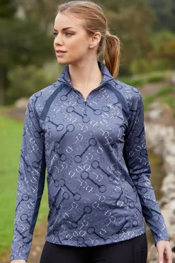 Ariat Sunstopper 2.0 Damen 1/4 Zip Baselayer Shirt*Damen Shirts & Polos Für Damen