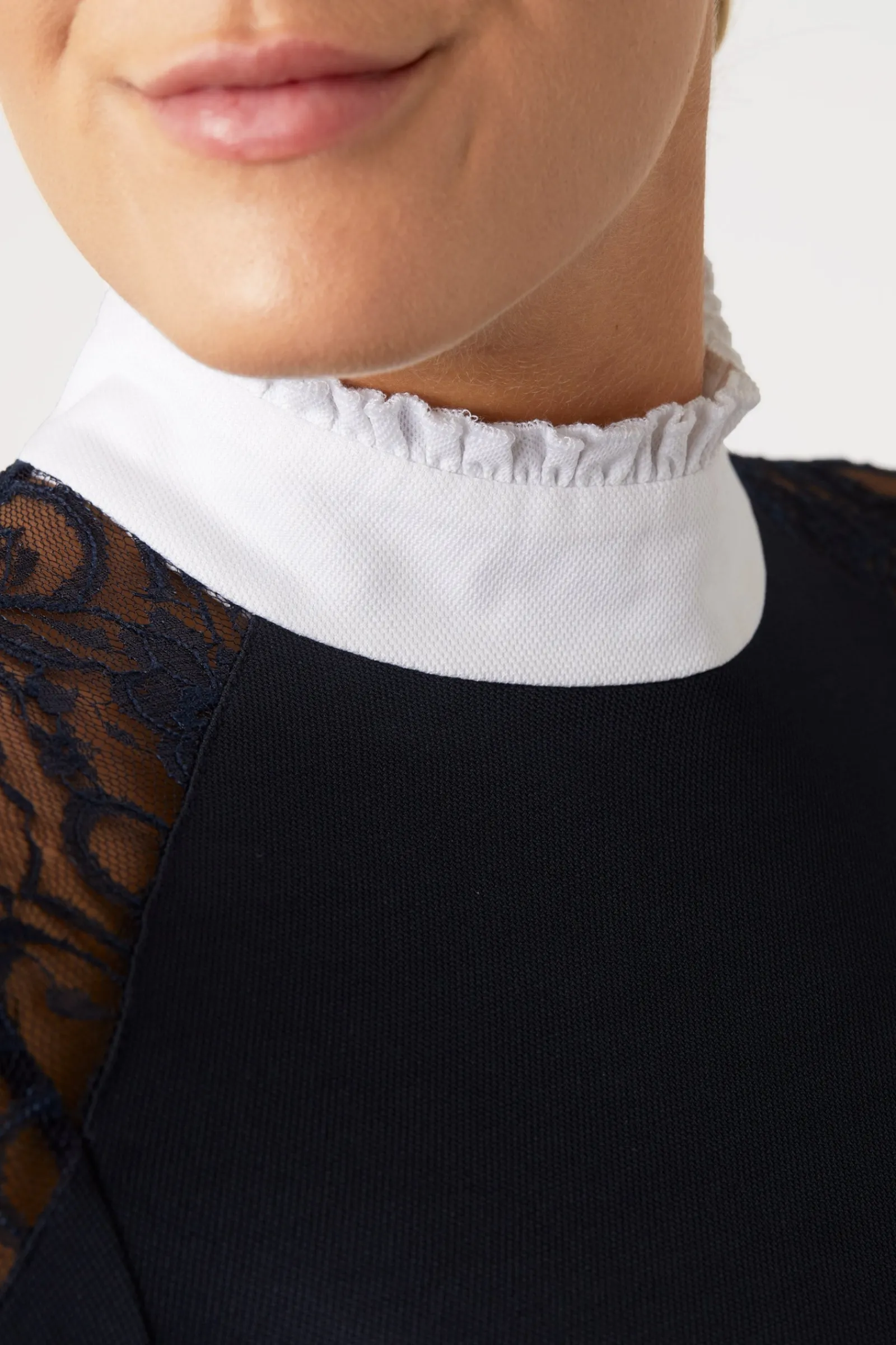 Horze Sylvie Damen Langarm-Turniershirt mit Spitze*Damen Shirts & Polos Für Damen